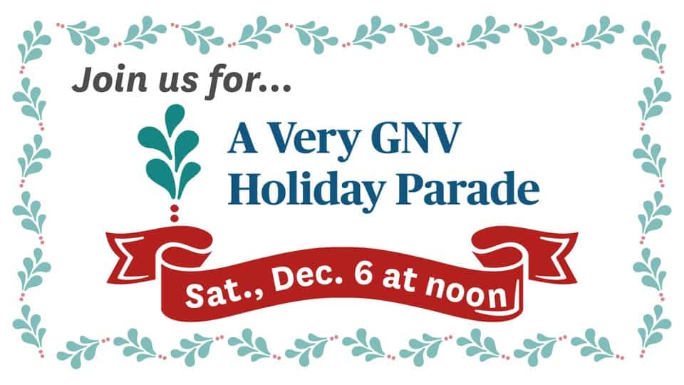 Advertisement for Holiday Parade in Gainesville.