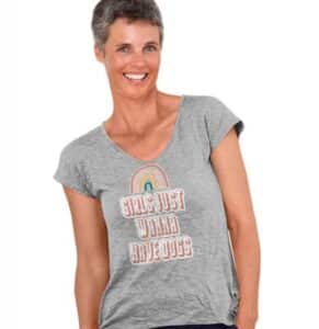 A girls just wanna have dogs" tee.