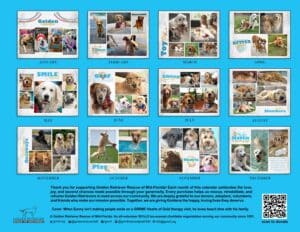 GRRMF 2027 Rescue Calendar back cover