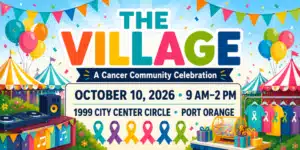The Village event banner