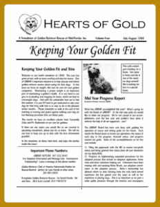 Newsletter cover - July and August 1998.