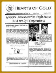 Newsletter cover - May and June 1998.