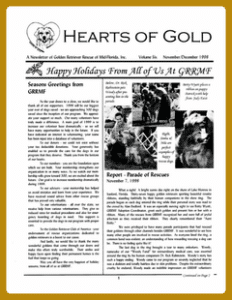 Newsletter cover - November and December 1998.