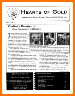 Fall 2000 newsletter cover