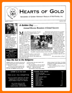 Summer 2000 newsletter cover