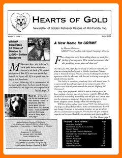 Spring 2002 newsletter cover