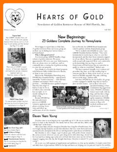 Fall 2003 newsletter cover