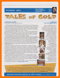 December 2007 newsletter cover