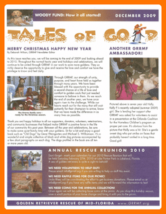 December 2009 newsletter cover