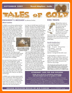 September 2009 newsletter cover