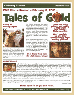 December 2011 newsletter cover