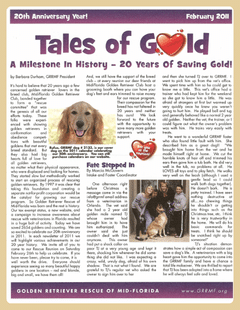February 2011 newsletter cover