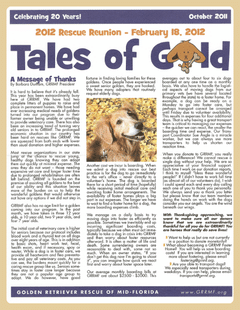 October 2011 newsletter cover
