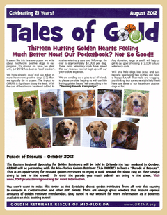 August 2012 newsletter cover