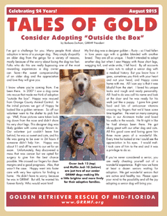 August 2015 newsletter cover