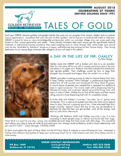 August 2018 newsletter cover